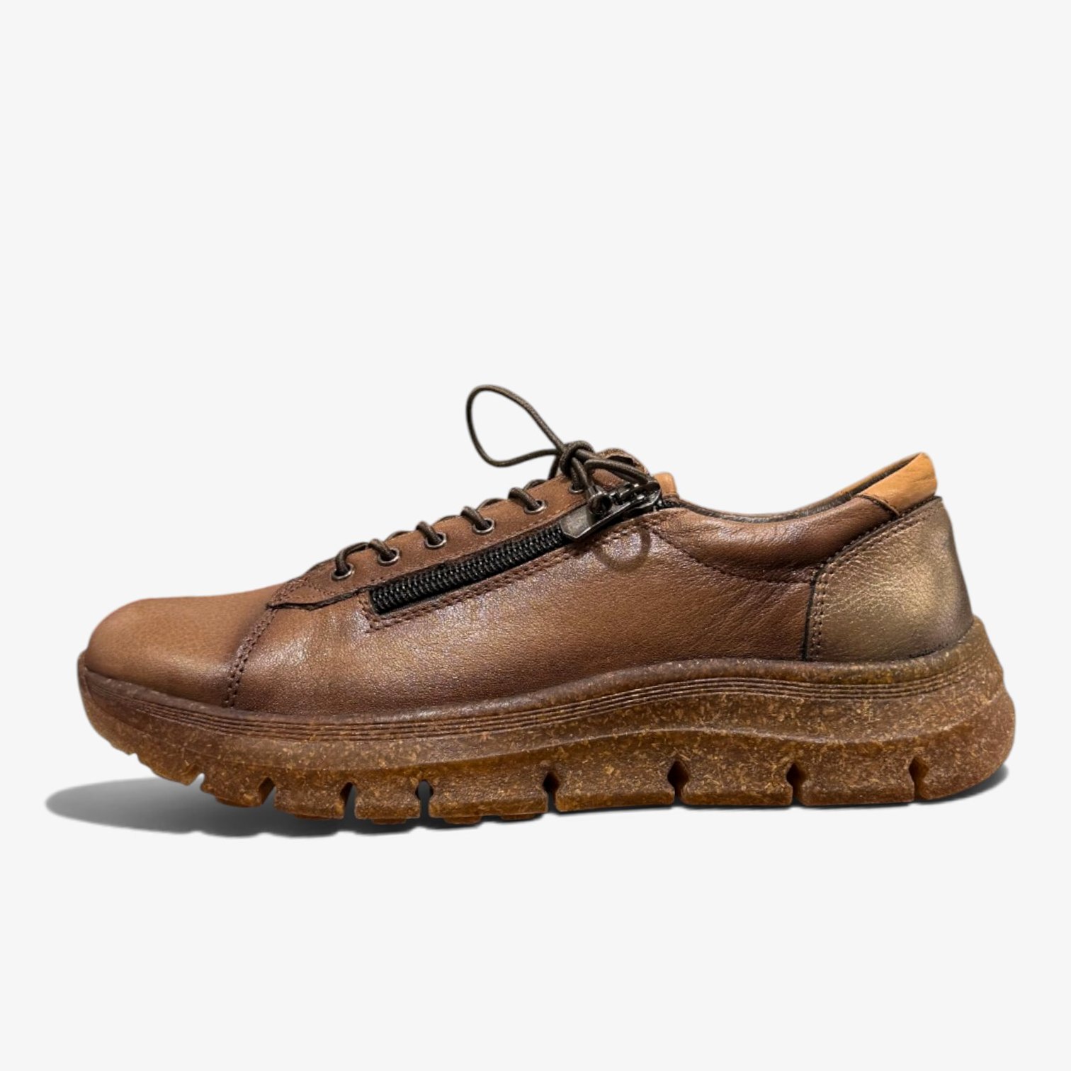 Women’s Shoes – Excellent and Comfortable Choice (4) Կանացի կոշիկ՝ կապիչներով, կողային կայծակաճարմանդով և հաստ ակոսավոր ներբանով։ Женская обувь со шнуровкой, боковой молнией и массивной рифлёной подошвой. Women’s shoes with laces, a side zipper and a chunky lug sole.